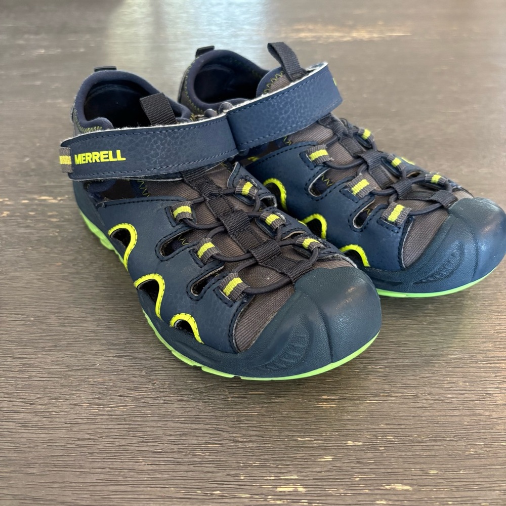 Merrell Kids' Navy and Neon Water Shoes - Picture 4 of 12